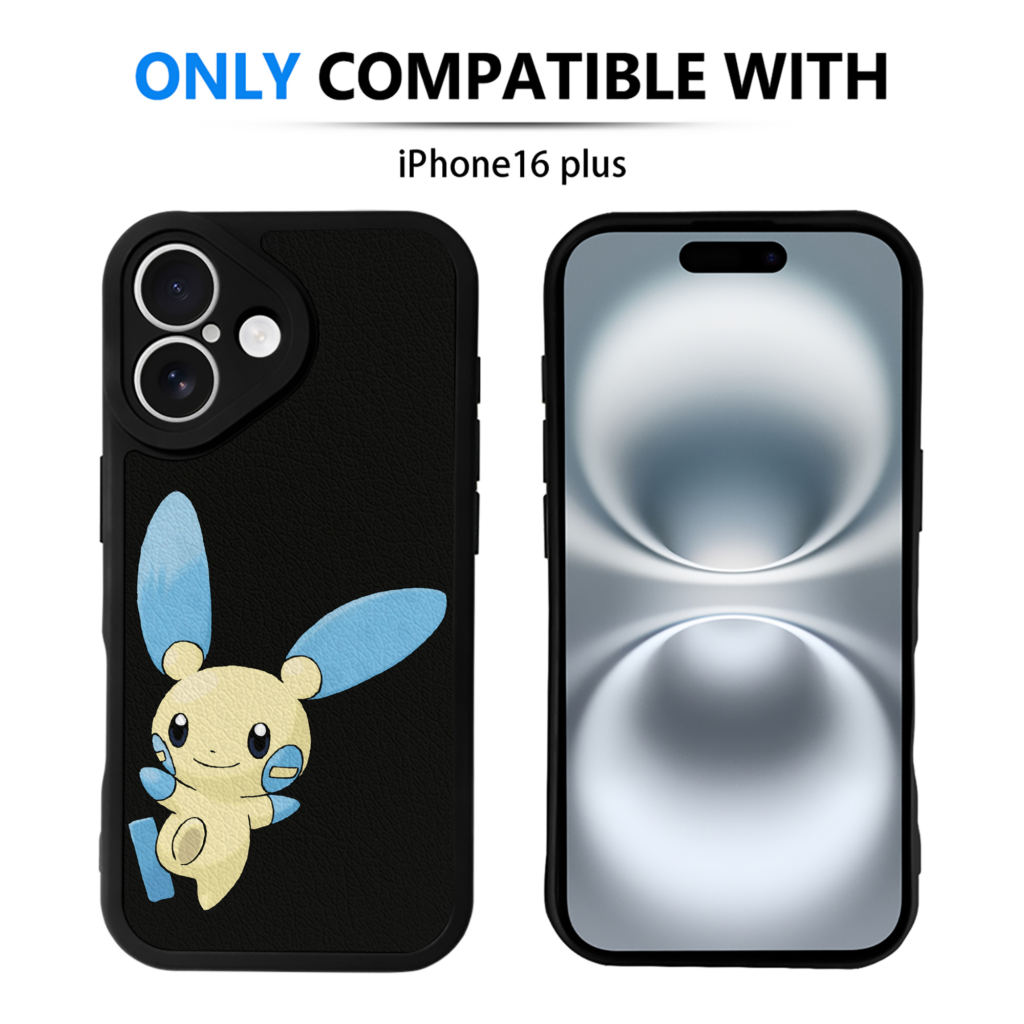 （画像用） ポケットモンスター Pokémon 【iPhone 16シリーズ対応】シリコンスマホケース（レザー調） 材質：シリコン